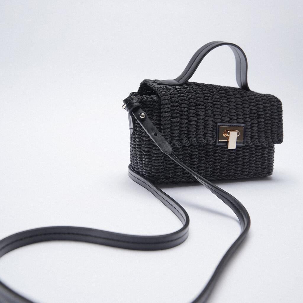 Hand-Held Straw Woven Bag, Paper Rope Woven Bag, Messenger Bag