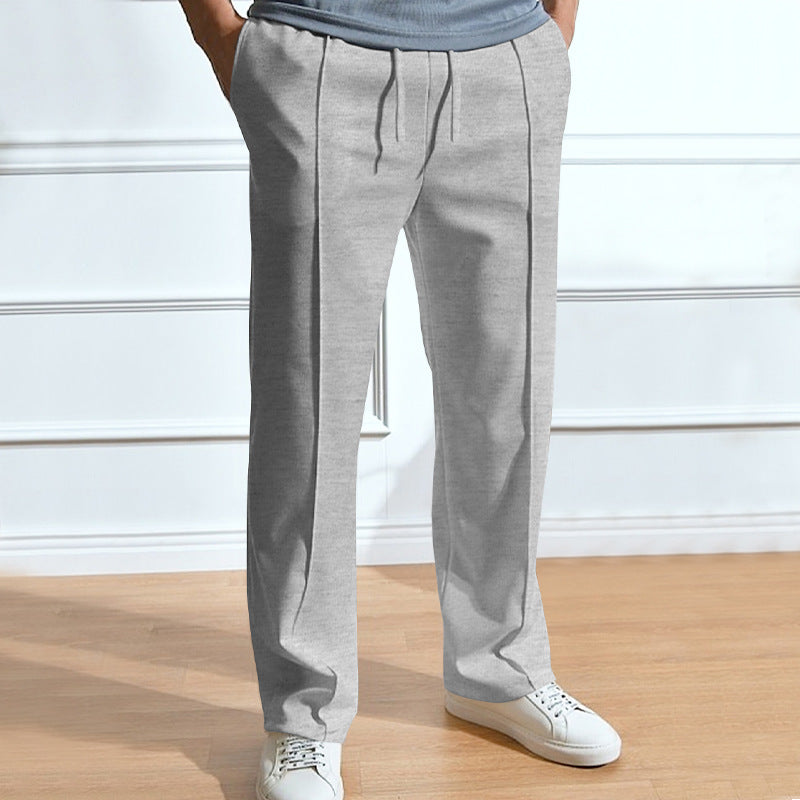 Wear Casual Trousers Loose Tight Rope Straight-leg Trousers In Stock